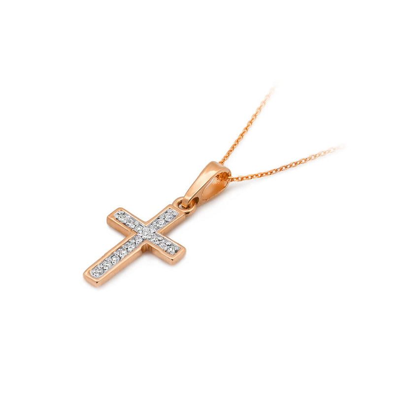 Pandantiv Aur 14K cu Diamante Naturale 0.04 ct, imaginea 5 din 5