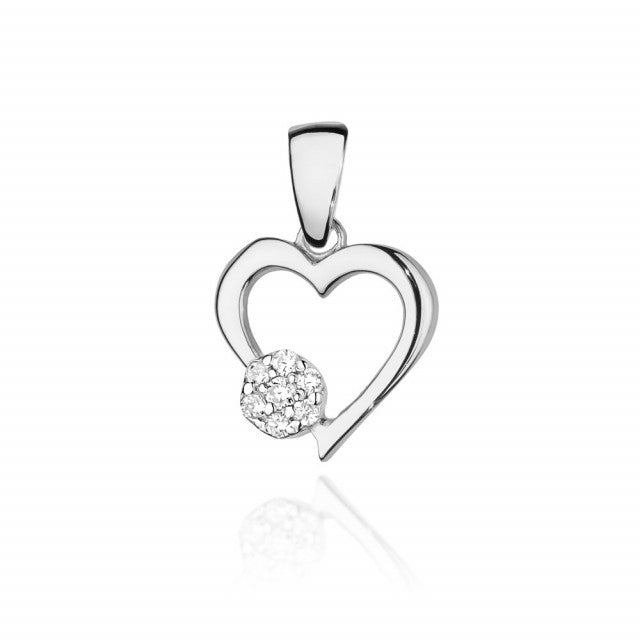 Pandantiv Aur 14K cu Diamante Naturale 0.08 ct, imaginea 3 din 6