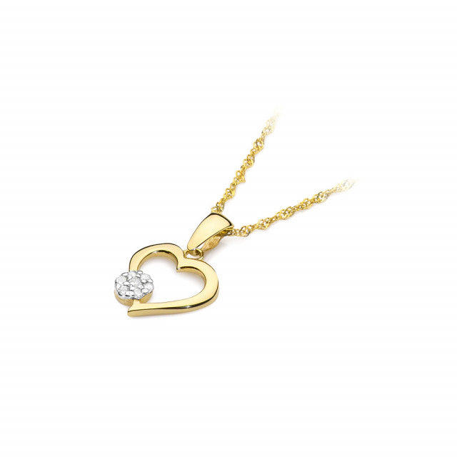 Pandantiv Aur 14K cu Diamante Naturale 0.08 ct, imaginea 4 din 6