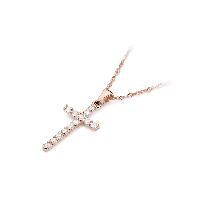 Pandantiv Aur 14K cu Diamante Naturale 0.39 ct, imaginea 6 din 6