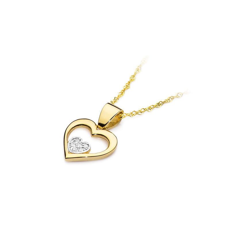 Pandantiv Aur 14K cu Diamante Naturale 0.05 ct, imaginea 2 din 6