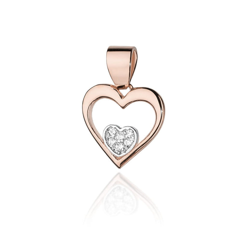 Pandantiv Aur 14K cu Diamante Naturale 0.05 ct, imaginea 3 din 6