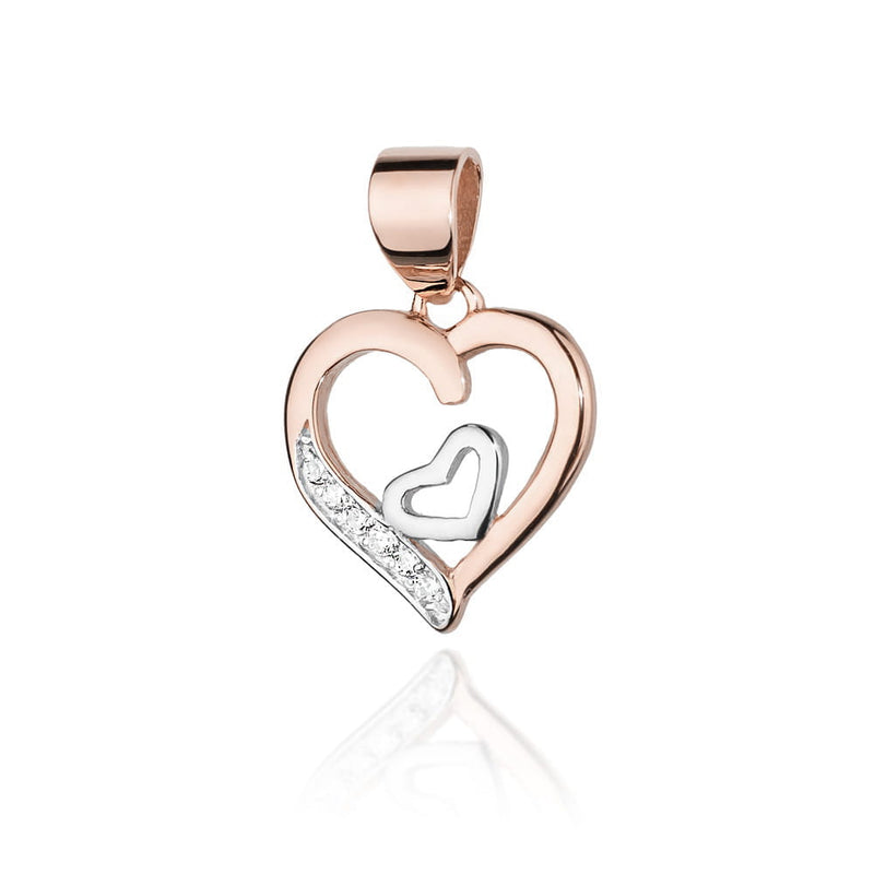 Pandantiv Aur 14K cu Diamante Naturale 0.05 ct, imaginea 3 din 6