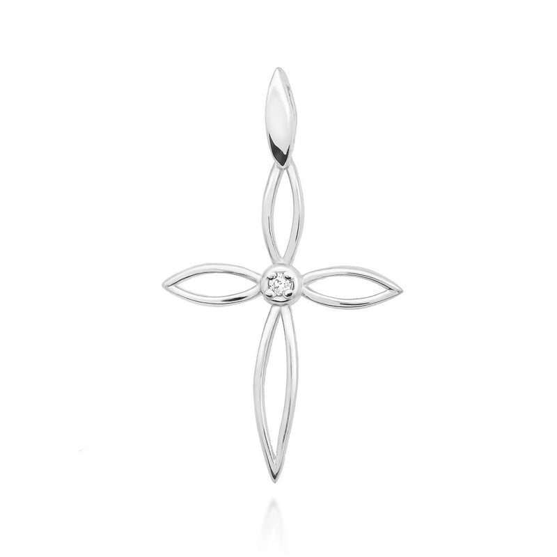 Pandantiv Aur 14K cu Diamant Natural 0.02 ct, imaginea 3 din 3