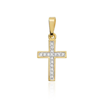 Pandantiv Aur 14K cu Diamante Naturale 0.08 ct