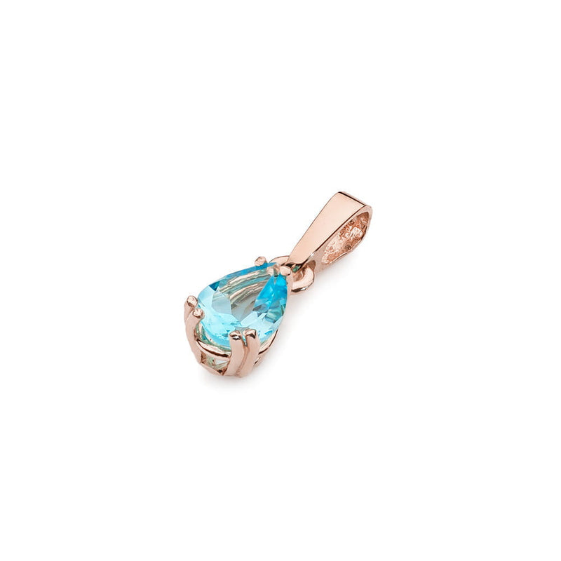 Pandantiv Aur 14K cu Topaz Swiss 0.90 ct, imaginea 4 din 6