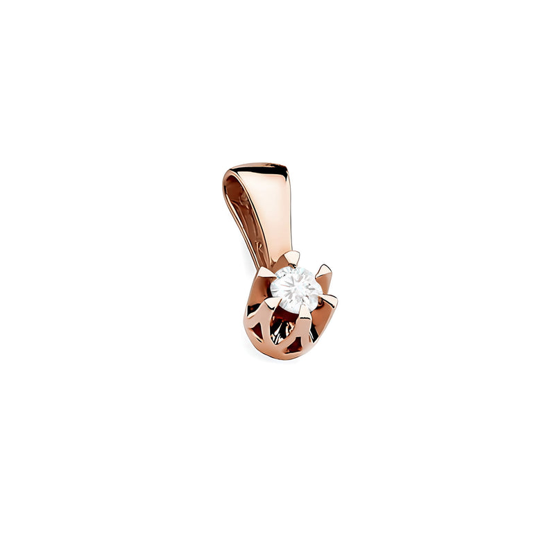 Pandantiv Aur 14K cu Diamant Natural 0.08 ct, imaginea 4 din 6