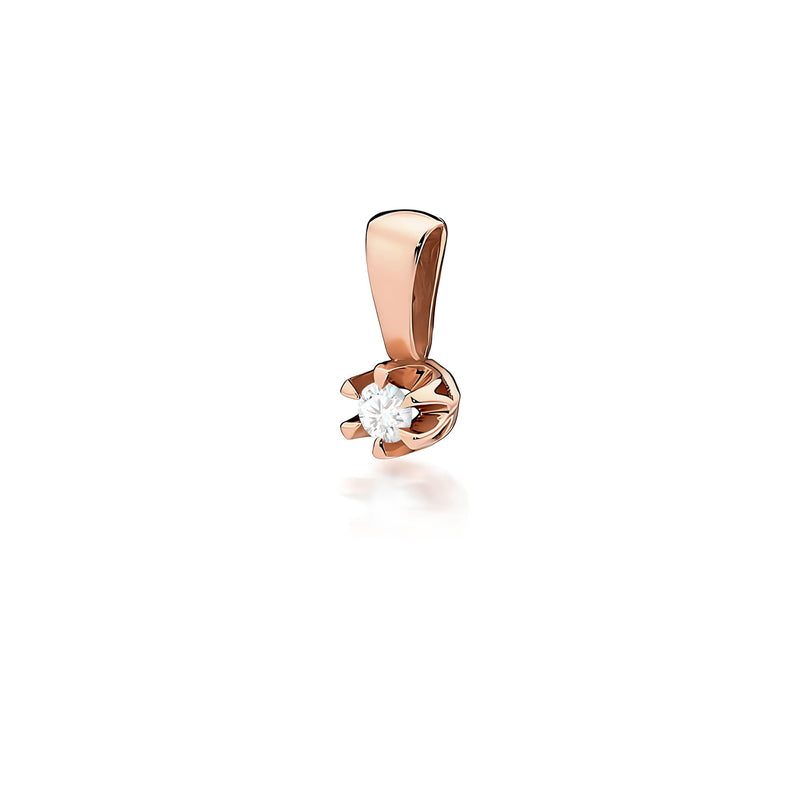 Pandantiv Aur 14K cu Diamant Natural 0.12 ct, imaginea 3 din 6
