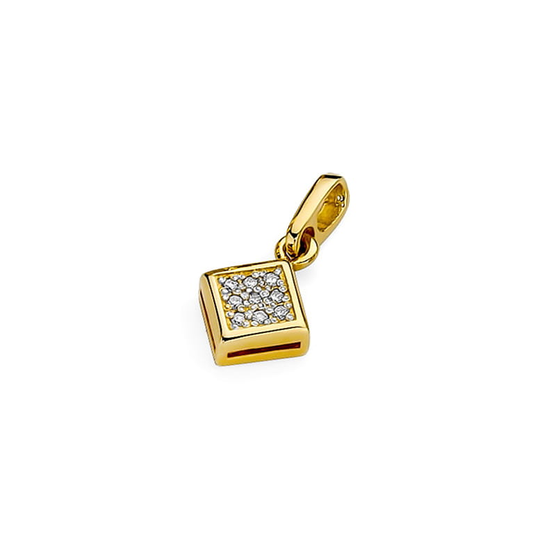 Pandantiv Aur 14K cu Diamante Naturale 0.04 ct, imaginea 2 din 6