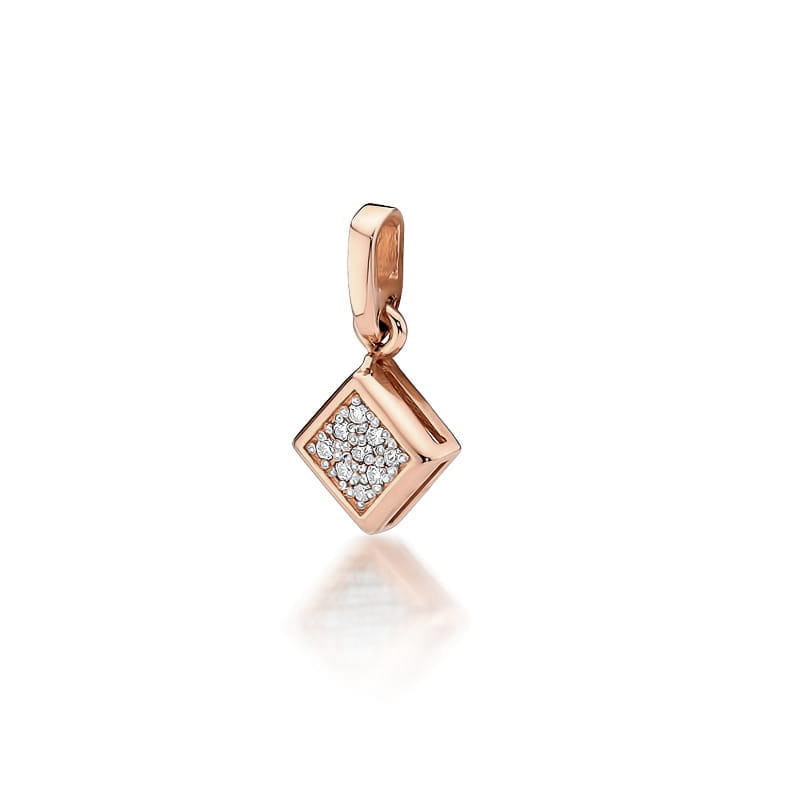 Pandantiv Aur 14K cu Diamante Naturale 0.04 ct, imaginea 3 din 6
