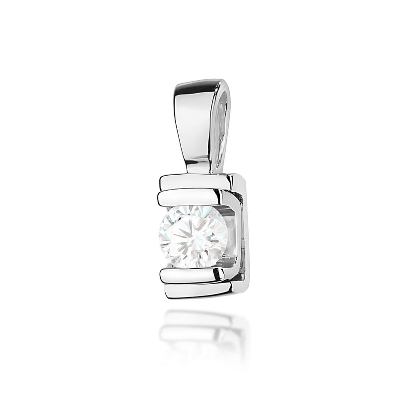 Pandantiv Aur 14K cu Diamant Natural 0.10 ct, imaginea 5 din 6