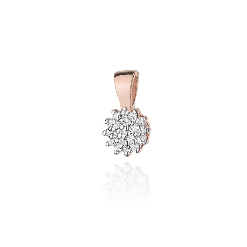 Pandantiv Aur 14K cu Diamante Naturale 0.10 ct, imaginea 3 din 6