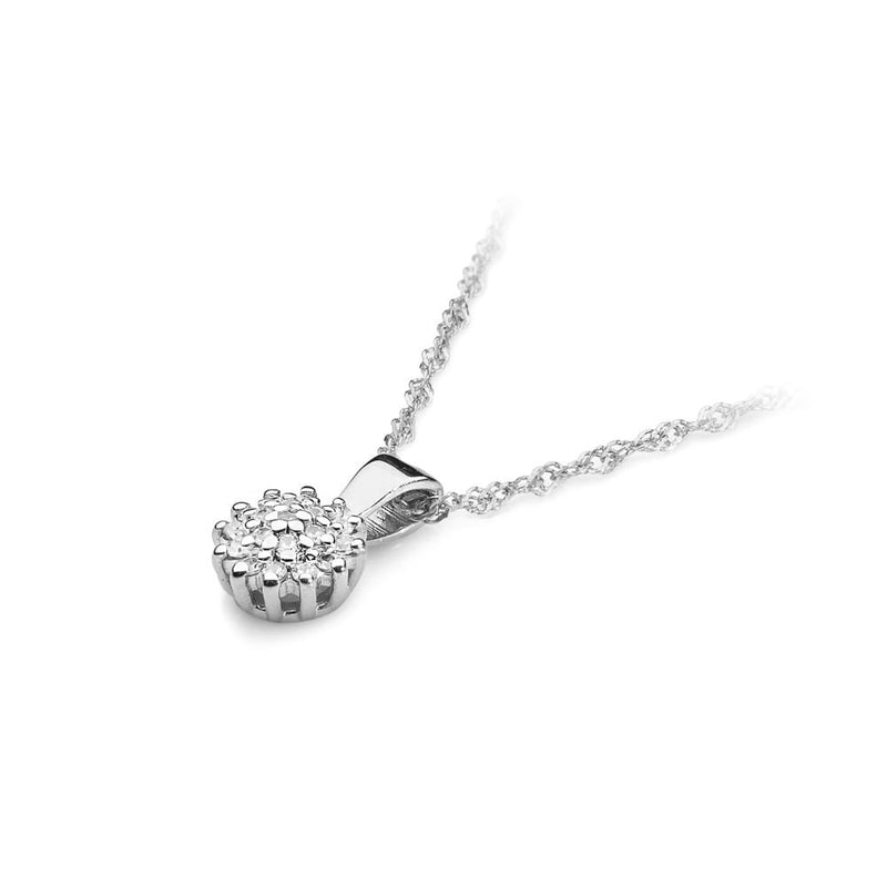 Pandantiv Aur 14K cu Diamante Naturale 0.10 ct, imaginea 6 din 6