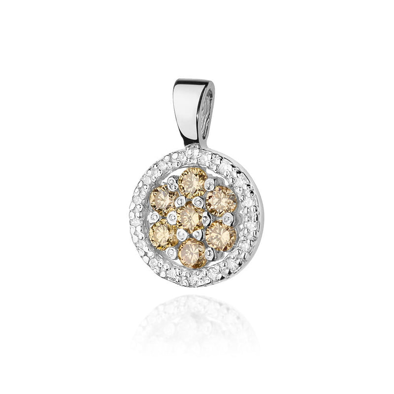 Pandantiv Aur 14K cu Diamante Naturale 0.44 ct, imaginea 5 din 6