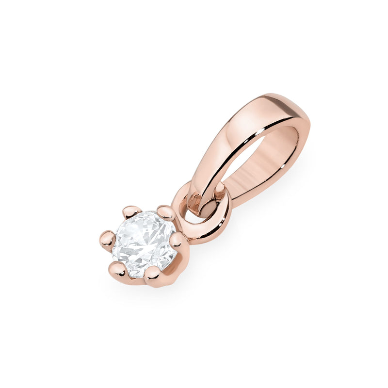 Pandantiv Aur 14K cu Diamant Natural 0.04 ct, imaginea 6 din 10