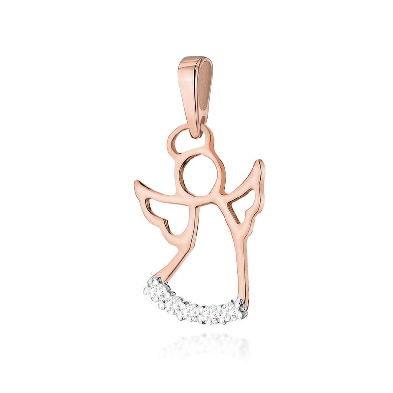 Pandantiv Aur 14K cu Diamante Naturale 0.07 ct, imaginea 2 din 3