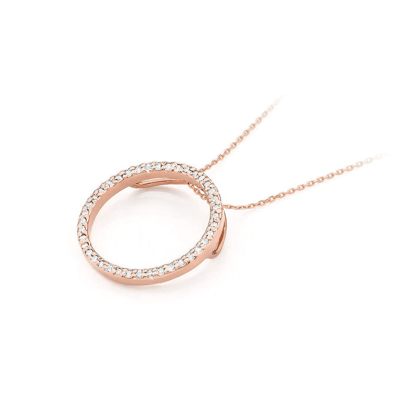 Pandantiv Aur 14K cu Diamante Naturale 0.20 ct, imaginea 4 din 6