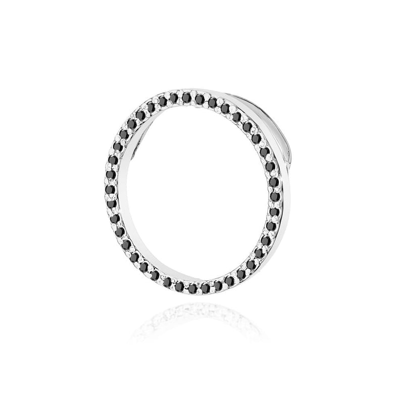 Pandantiv Aur 14K cu Diamante Naturale Negre 0.20 ct, imaginea 5 din 6