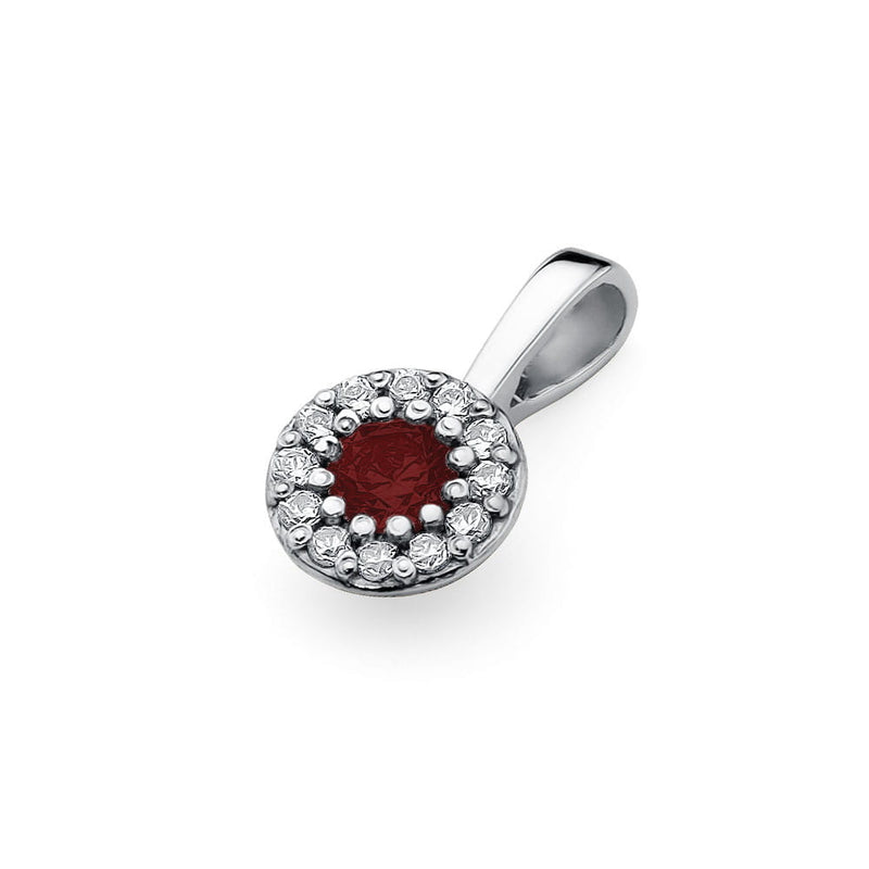 Pandantiv Aur 14K cu Rubin 0.15 ct si Diamante Naturale 0.10 ct, imaginea 6 din 6