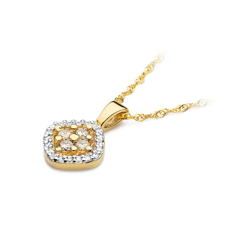 Pandantiv Aur 14K cu Diamante Naturale 0.30 ct, imaginea 2 din 6