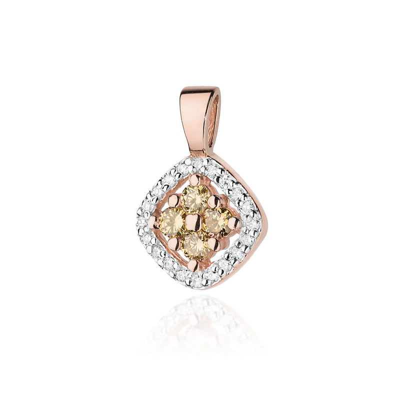 Pandantiv Aur 14K cu Diamante Naturale 0.30 ct, imaginea 3 din 6