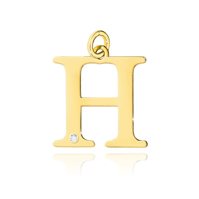 Pandantiv Aur 14K cu Diamante Naturale 0.01 ct