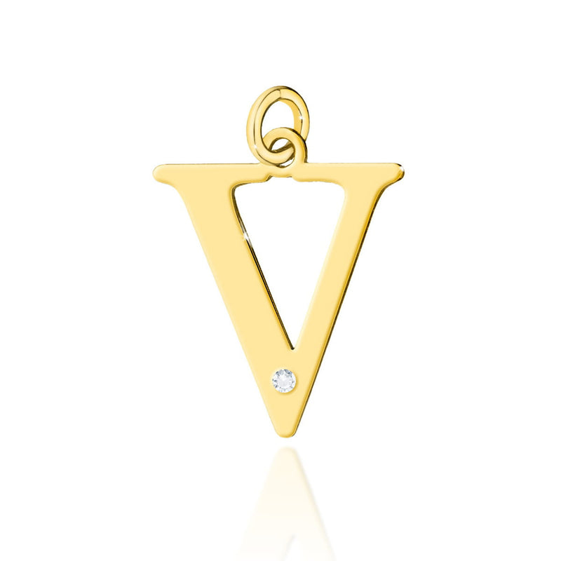 Pandantiv Aur 14K cu Diamante Naturale 0.01 ct