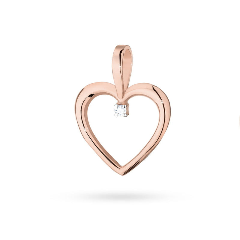 Pandantiv Aur 14K cu Diamant Natural 0.01 ct, imaginea 4 din 6