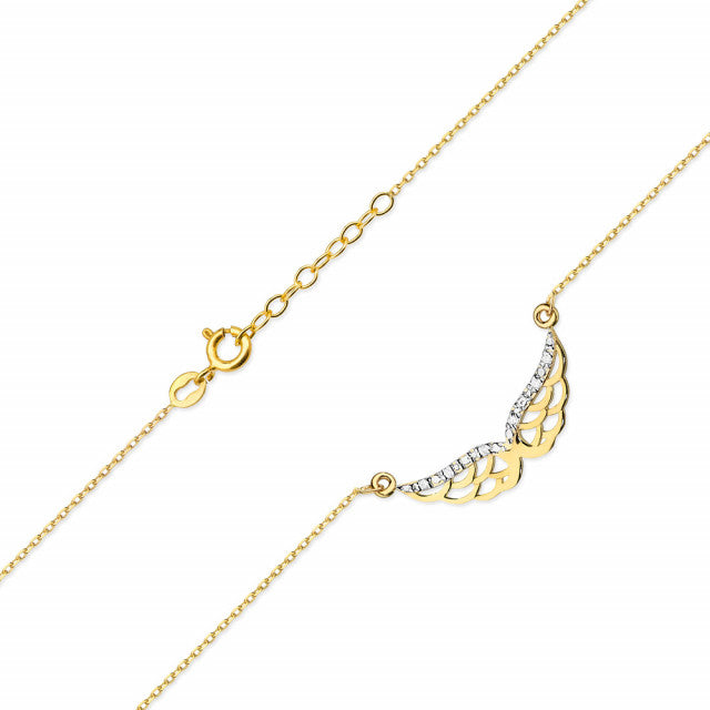 Colier Aur 14K cu Diamante Naturale 0.03 ct, imaginea 4 din 5