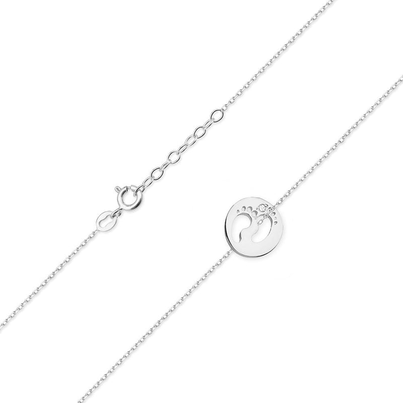 Colier Aur 14K cu Diamant Natural 0.01 ct, imaginea 6 din 6