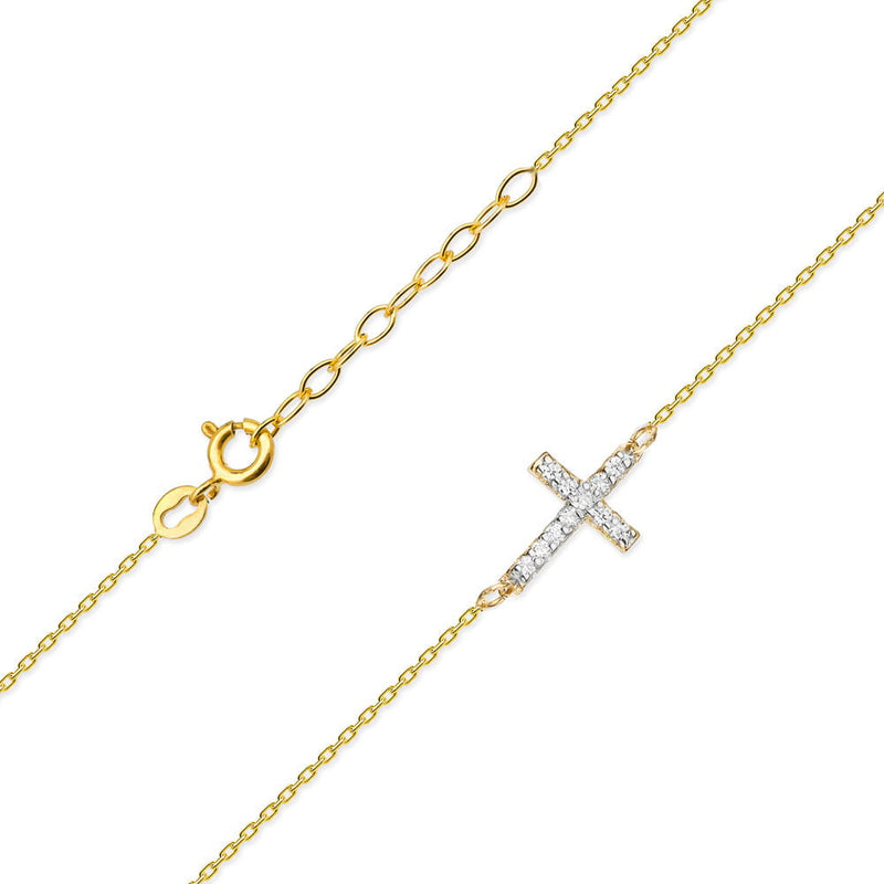 Colier Aur 14K cu Diamante Naturale 0.06 ct, imaginea 2 din 6
