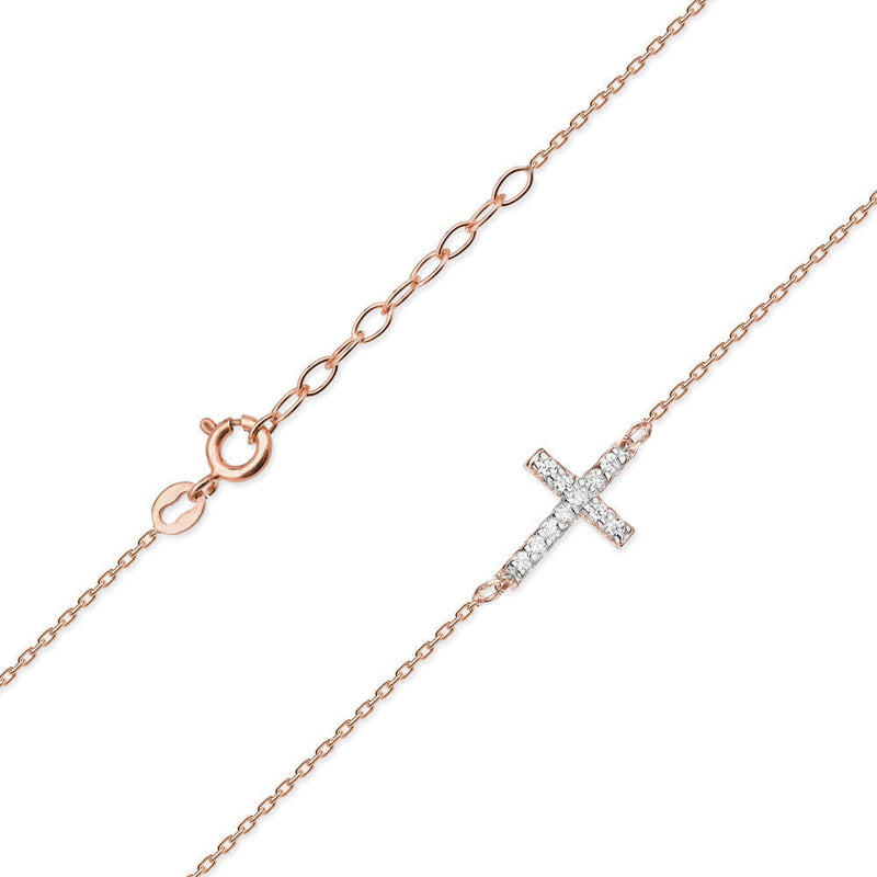 Colier Aur 14K cu Diamante Naturale 0.06 ct, imaginea 4 din 6