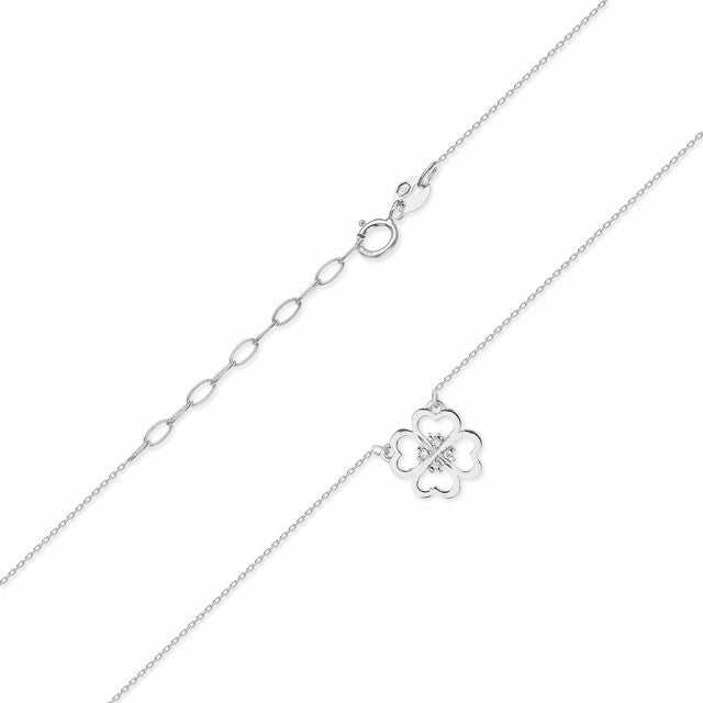 Colier Aur 14K cu Diamante Naturale 0.02 ct, imaginea 4 din 4