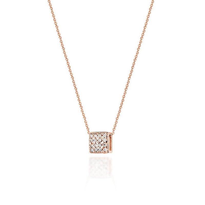 Colier Aur 14K cu Diamante Naturale 0.08 ct, imaginea 3 din 7