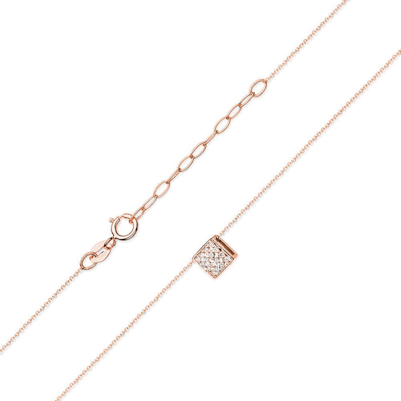 Colier Aur 14K cu Diamante Naturale 0.08 ct, imaginea 4 din 7