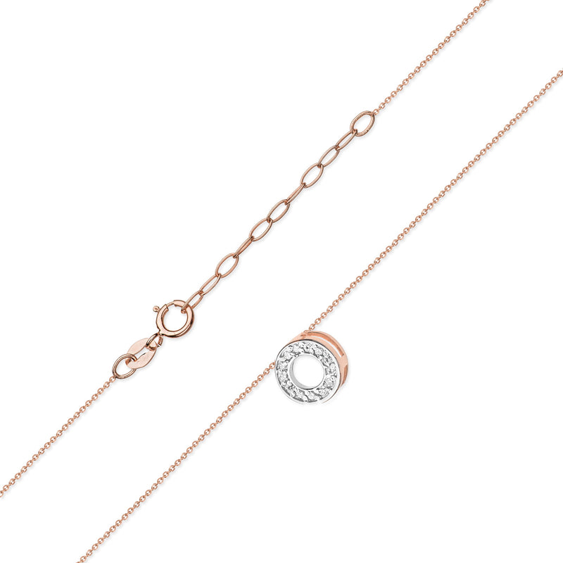 Colier Aur 14K cu Diamante Naturale 0.07 ct, imaginea 5 din 7