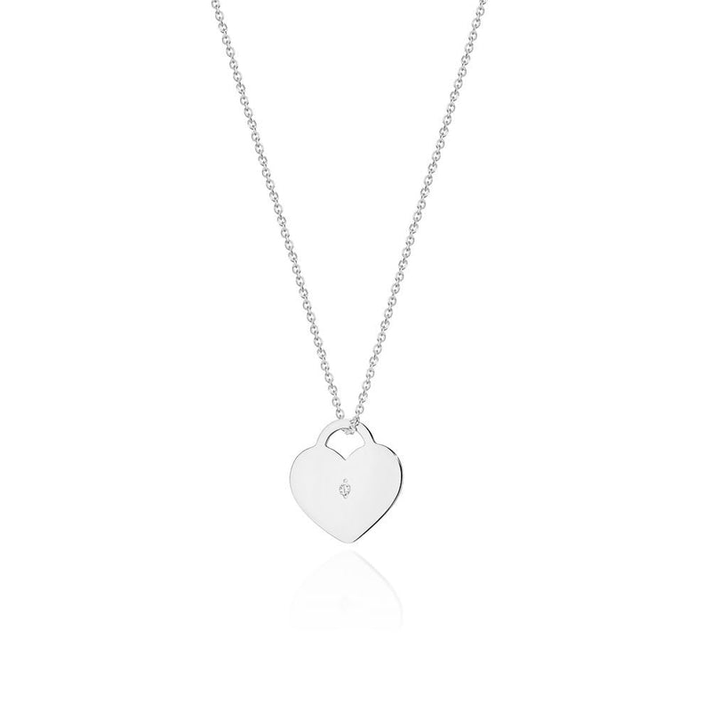 Colier Aur 14K cu Diamant Natural 0.01 ct, imaginea 5 din 6
