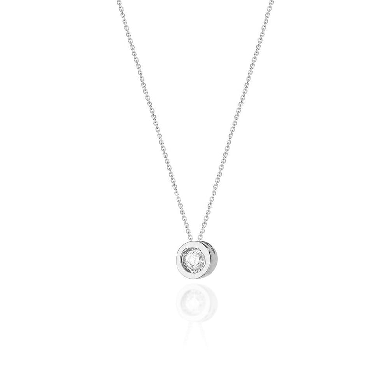 Colier Aur 14K cu Diamant Natural 0.08 ct, imaginea 7 din 9