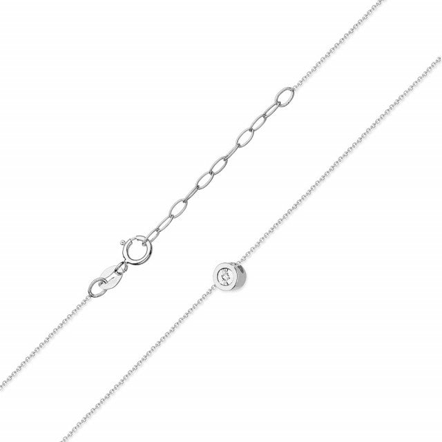 Colier Aur 14K cu Diamant Natural 0.01 ct, imaginea 4 din 5