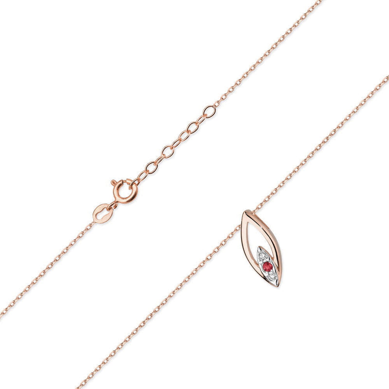 Colier Aur 14K cu Diamante Naturale 0.03 ct, imaginea 4 din 6