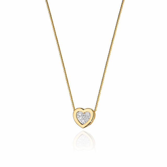 Colier Aur 14K cu Diamante Naturale 0.07 ct, imaginea 1 din 3