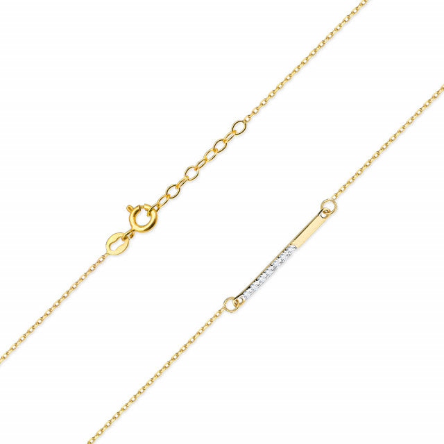 Colier Aur 14K cu Diamante Naturale 0.04 ct, imaginea 4 din 12