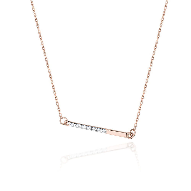 Colier Aur 14K cu Diamante Naturale 0.04 ct, imaginea 9 din 12