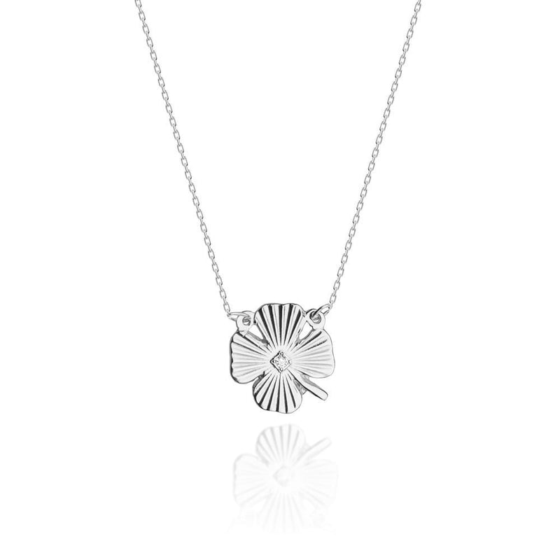 Colier Aur 14K cu Diamant Natural 0.01 ct, imaginea 5 din 6