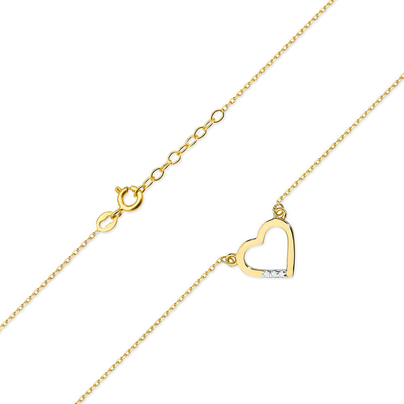Colier Aur 14K cu Diamante Naturale 0.01 ct, imaginea 2 din 6