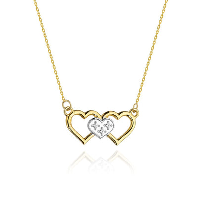 Colier Aur 14K cu Diamante Naturale 0.01 ct