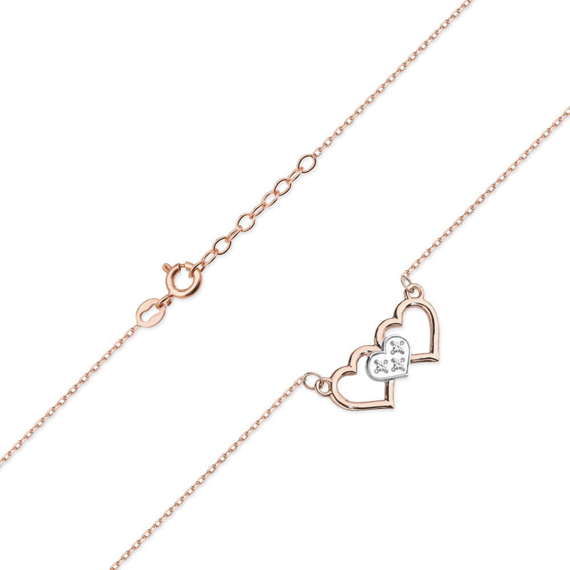 Colier Aur 14K cu Diamante Naturale 0.01 ct, imaginea 4 din 6