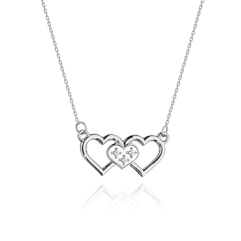 Colier Aur 14K cu Diamante Naturale 0.01 ct, imaginea 5 din 6