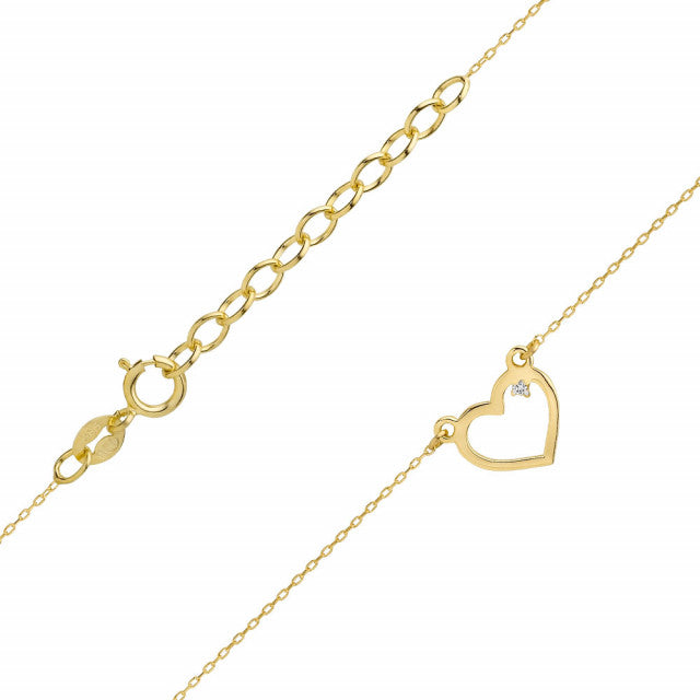 Colier Aur 14K cu Diamant Natural 0.01 ct, imaginea 2 din 11