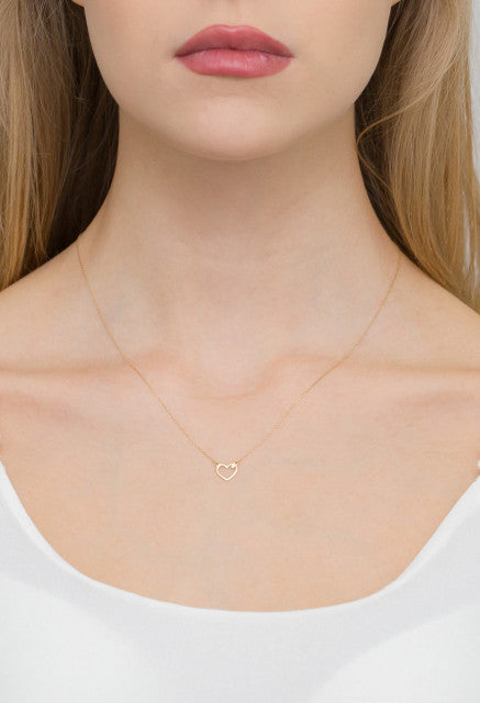 Colier Aur 14K cu Diamant Natural 0.01 ct, imaginea 5 din 11